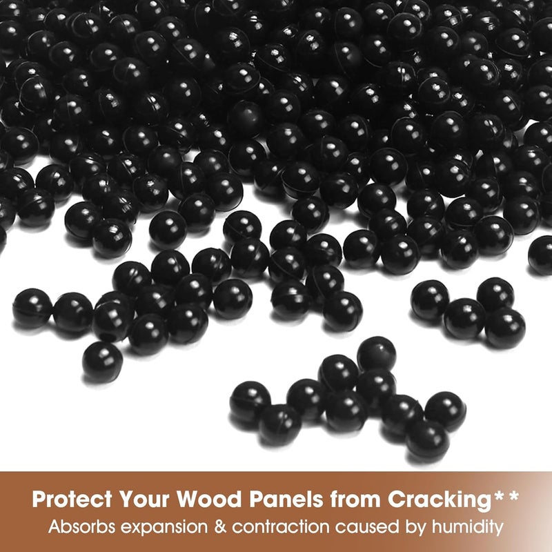 Lidajida Spaceballs 500Pcs Space Balls for Wood Doors Panels Cabinet Door Space Ball– 1/4" Synthetic Rubber Balls (500 Pack) - Image 4